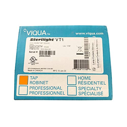 VT1 UV Home Water Treatment Under Sink 1 GPM Drinking Water System