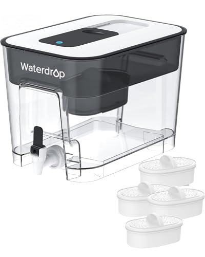 WFD 22L Water Filter Dispenser with 4 Filters (4 Count)