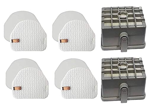 Replacement 4 + 2 Filter Kit for Shark DuoClean Slim Upright Vacuum Filter Kit; 2 Hepa