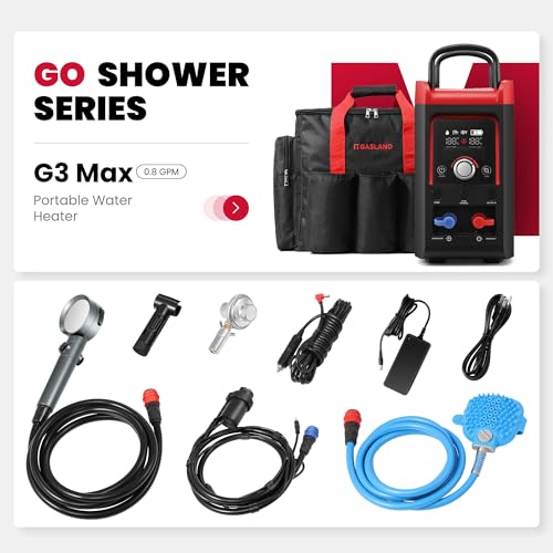 G3MAX Portable Propane Water Heater & Shower Pump for RV Camping