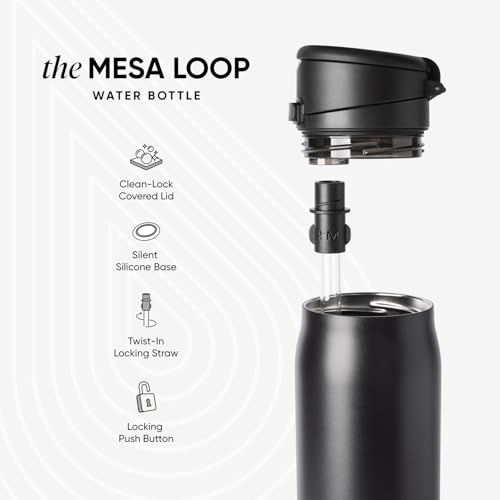 Water Bottle with Straw & Handle