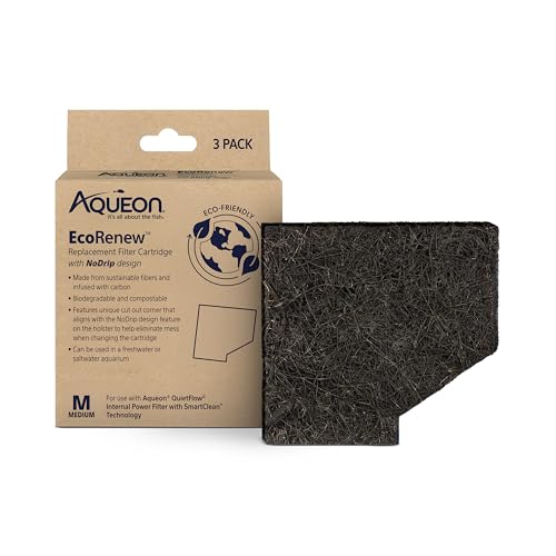 Aquarium Fish Tank EcoRenew Filter Cartridge (3 Count)