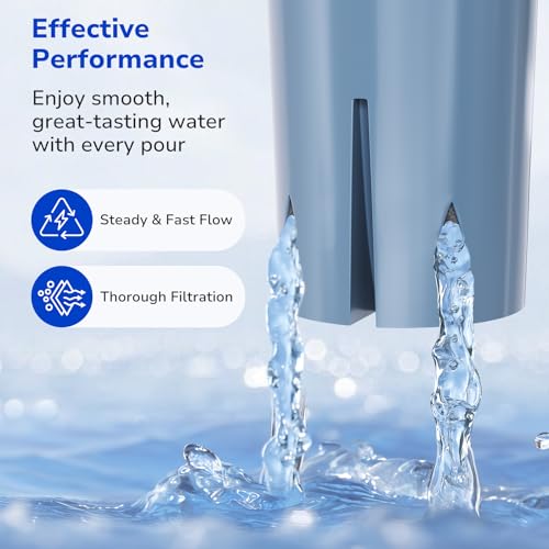 2 Pack Replacement Water Filter for Brita Pitchers and Dispensers (2 Count)