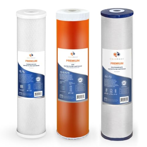 5 Micron 20 x 4.5 Whole House Water Filter Replacement Cartridge Set (3 Count)