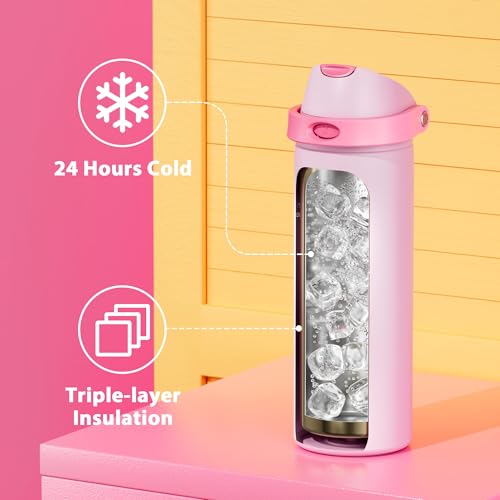 24 oz Insulated Water Bottle for Sports