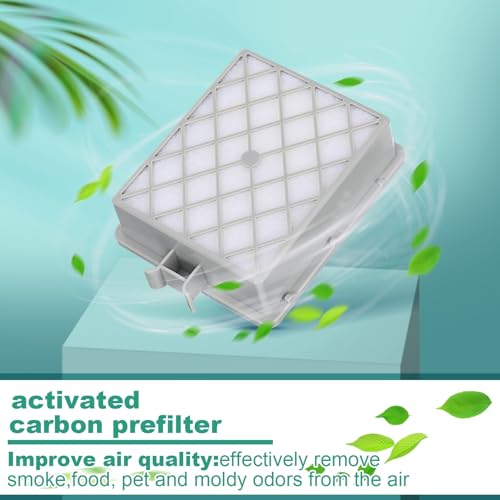 Vacuum Bag and Filter Bundle Compatible with Aerus Lux Guardian Platinum Canister Vacuum Cleaner Carbon Pre and 1 Long Life After Filter with Handle (8 Count)
