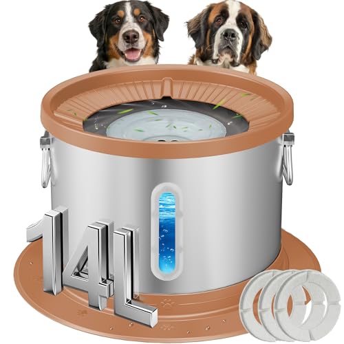 14L No Spill Dog Water Bowl (5.5 Pound)