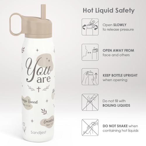 Inspiration Stainless Steel Water Bottle with Twist Lid 20oz