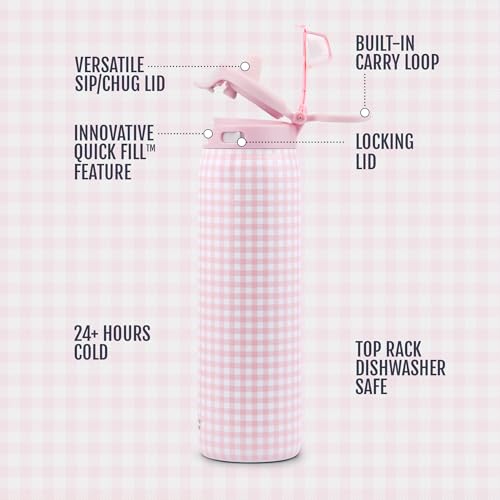Pop & Fill 22oz Stainless Water Bottle