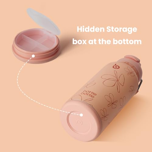 32oz Insulated Water Bottle with Pill Box