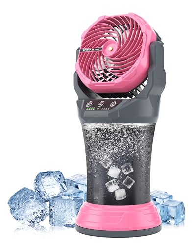 Portable Misting Fan with RGB Ambient Light