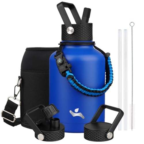 50 oz Insulated Stainless Steel Water Bottle Jug with Handle