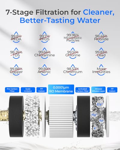 C2SL Reverse Osmosis Water Filter Countertop