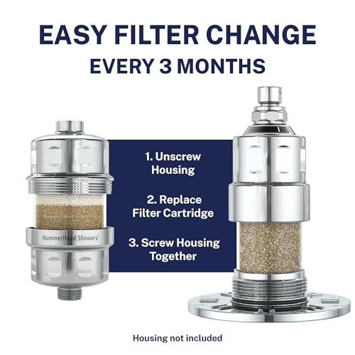 Solid Metal Shower Head Filter Replacement Cartridge