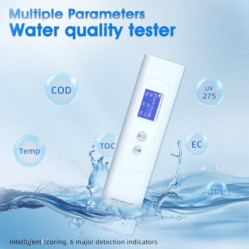 Water Tester TDS Tester 6 in 1 Professional Digital Water Quality