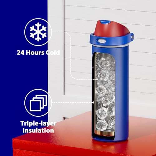 24 oz Insulated Water Bottle for Men