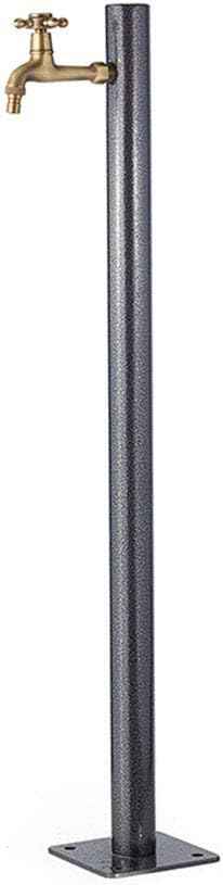304 Stainless Steel Freestanding Garden Water Column with Anti Freezing Faucet Floor Mounted Water Tap for Courtyard Backyard Irrigation and Washing Includes Mounting Acc