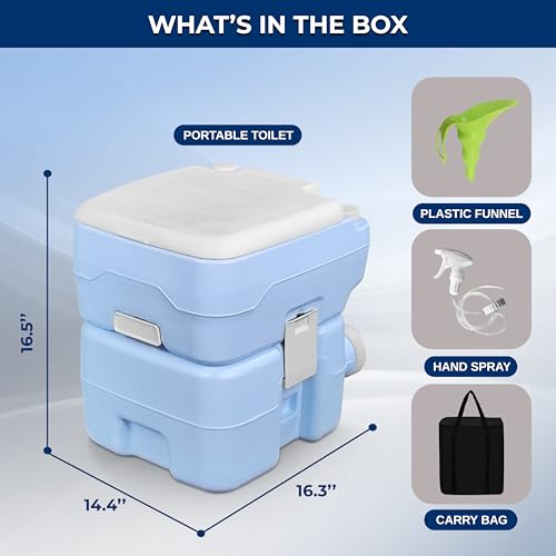 5.2 Gal Portable Camping Toilet For Adults