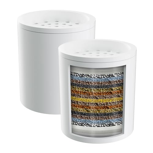 2 Pack 20 Stage Shower Filter Replacement Cartridge for Hard Water (2 Count)