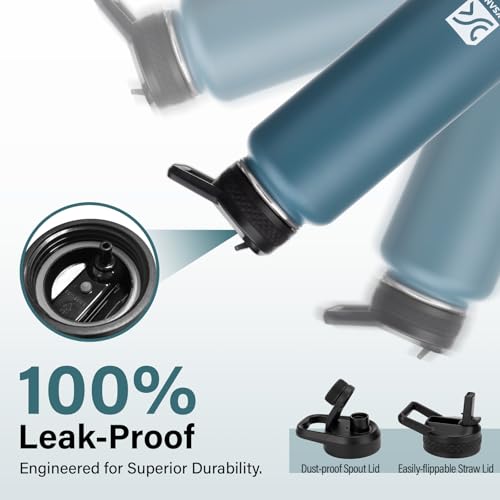 Insulated Water Bottle with Portable Carrier Bag for Outdoor 40 oz