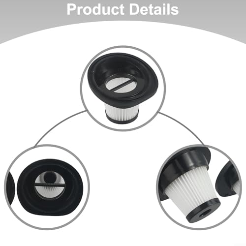 8Pcs Replacement Filters for For VacLife VL188 And VL189 Cordless Vacuum Cleaners (8 Count)