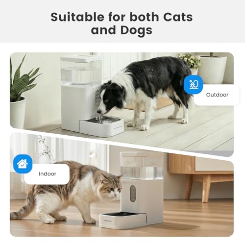2.9 Gallon Automatic Dog Water Dispenser with Stainless Steel Bowl
