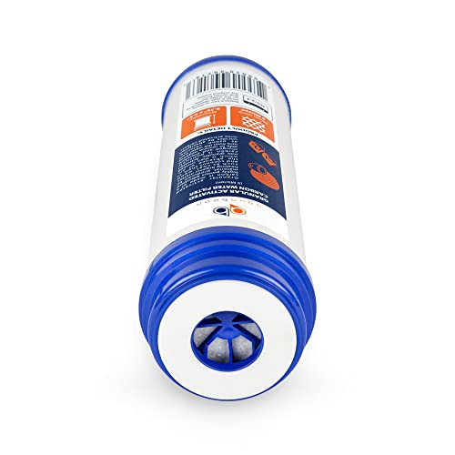 5 Micron 10 x 2.5 Granular Activated Carbon Water Filter Cartridge GAC Water Filter Replacement Compatible with AP117 (25 Count)