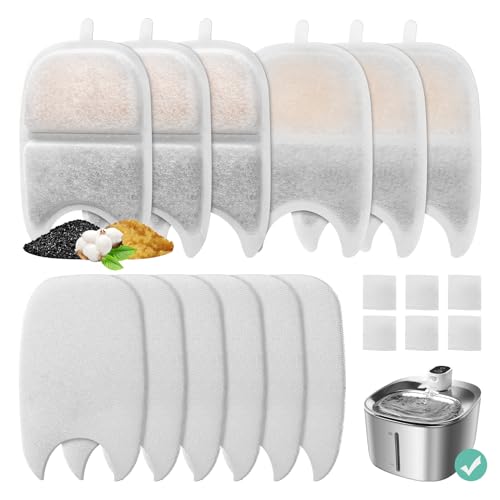 6 Set Replacement Filters & Sponges for 135 fl oz