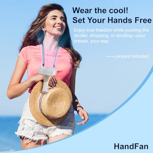 Upgraded Portable Handheld Misting Fan