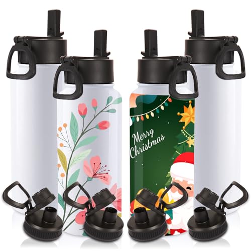 Sublimation Insulated Water Bottles Blank Bulk 4 Pack
