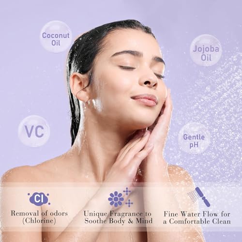 Vitamin C & Aromatherapy Skincare Spa Shower Head with Handheld