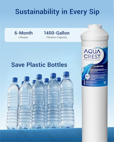 AQF FF35C Inline Water Filter Replacement for GE® GXRTDR (3 Count)
