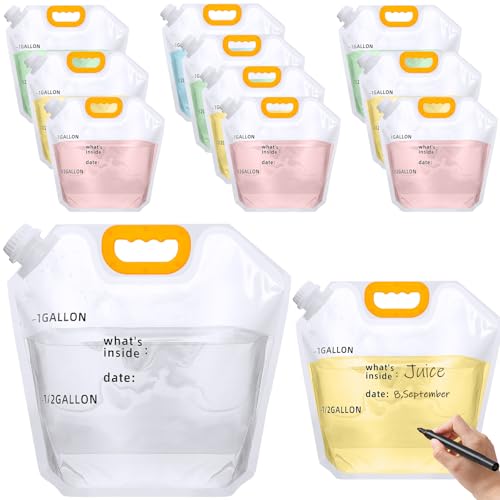 12 Pack 1.3 Gallon Collapsible Water Bags