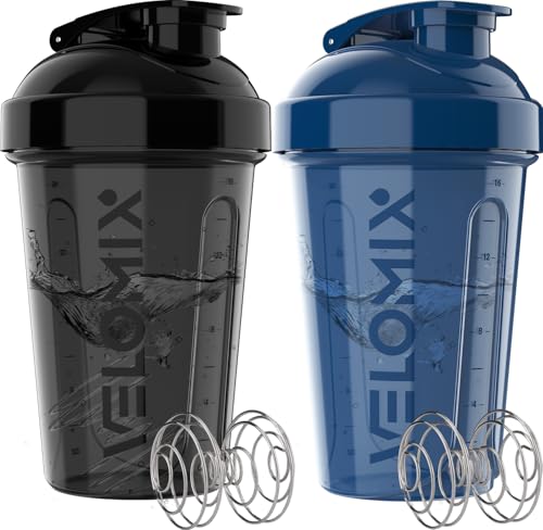 2 Pack 20oz Protein Shaker Bottle for Protein Mixes (2 Count)