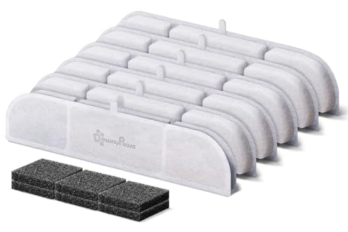 6 Packs Replacement Filters for Battery Operated Cat Water Fountain DPWFP6