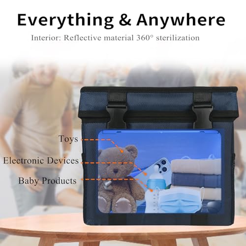 UV Light Sanitizer Box Foldable Powerful Large Cleaner and Sanitizing Machine with 3