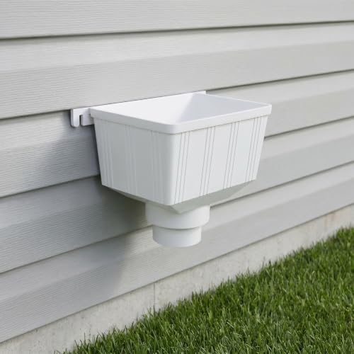 Downspout Diverter Gutter Water Diverter Connector for Rain Barrel Water Collection System Pvc Drain Pipe Accessory for Roof Drainage Easy Install 10.43 X 8.07 X 6.06 in