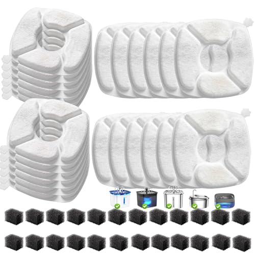 48 Pcs Cat Water Fountain Replacement Filters (48 Count)