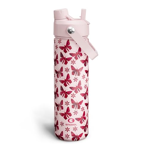 Insulated Water Bottle with Straw Stainless Steel Water Bottle
