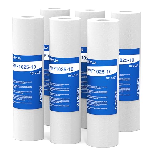 10 Micron 10" x 2.5" Sediment Water Filter Cartridge (6 Count)