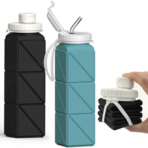 Collapsible Water Bottles 2 Pack (2 Count)
