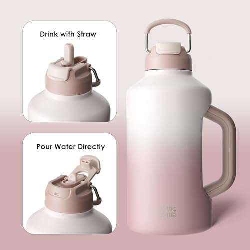 Insulated Water Bottle 64 oz Dual