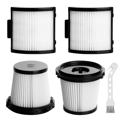 4 Pack IW3511 Filters for Shark DetectPro Lightweight Cordless Stick Vacuum (5 Count)