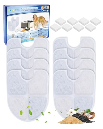8+8 Pack Replacement Filters Compatible with FEELNEEDY 3Gal (12 Count)