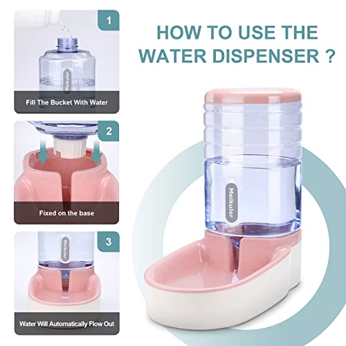 Automatic Dog Cat Feeder and Water Dispenser Set