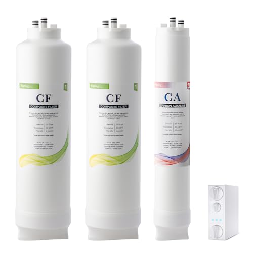 F3 RO500AK 1 Year Replacement Filter Pack for RO500AK Series Tankless Reverse Osmosis Water Filtration System with 2x FCF500 & 1x FCA500