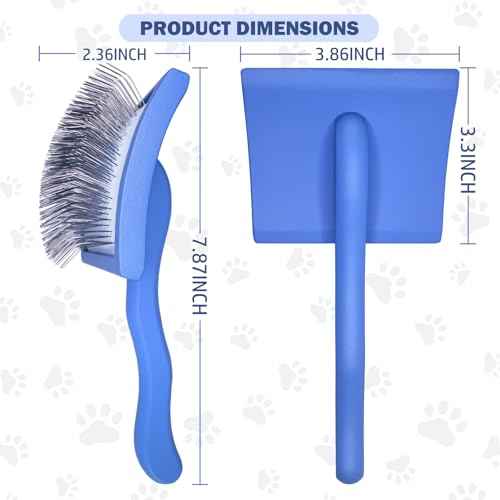 2PCS Slicker Brush for Dogs & Pet Comb