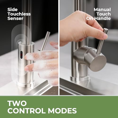 Touchless Kitchen Faucet with Pull Down Sprayer
