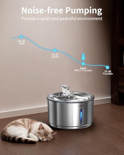 Cat Water Fountain Stainless Steel 1Gal
