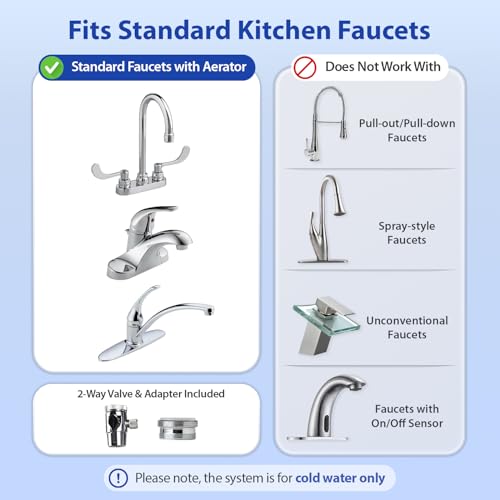 CKC1 NC Chloramine Removal Water Filter for Sink Faucet